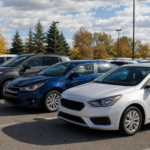 Selection of reliable used cars at a North American dealership in September